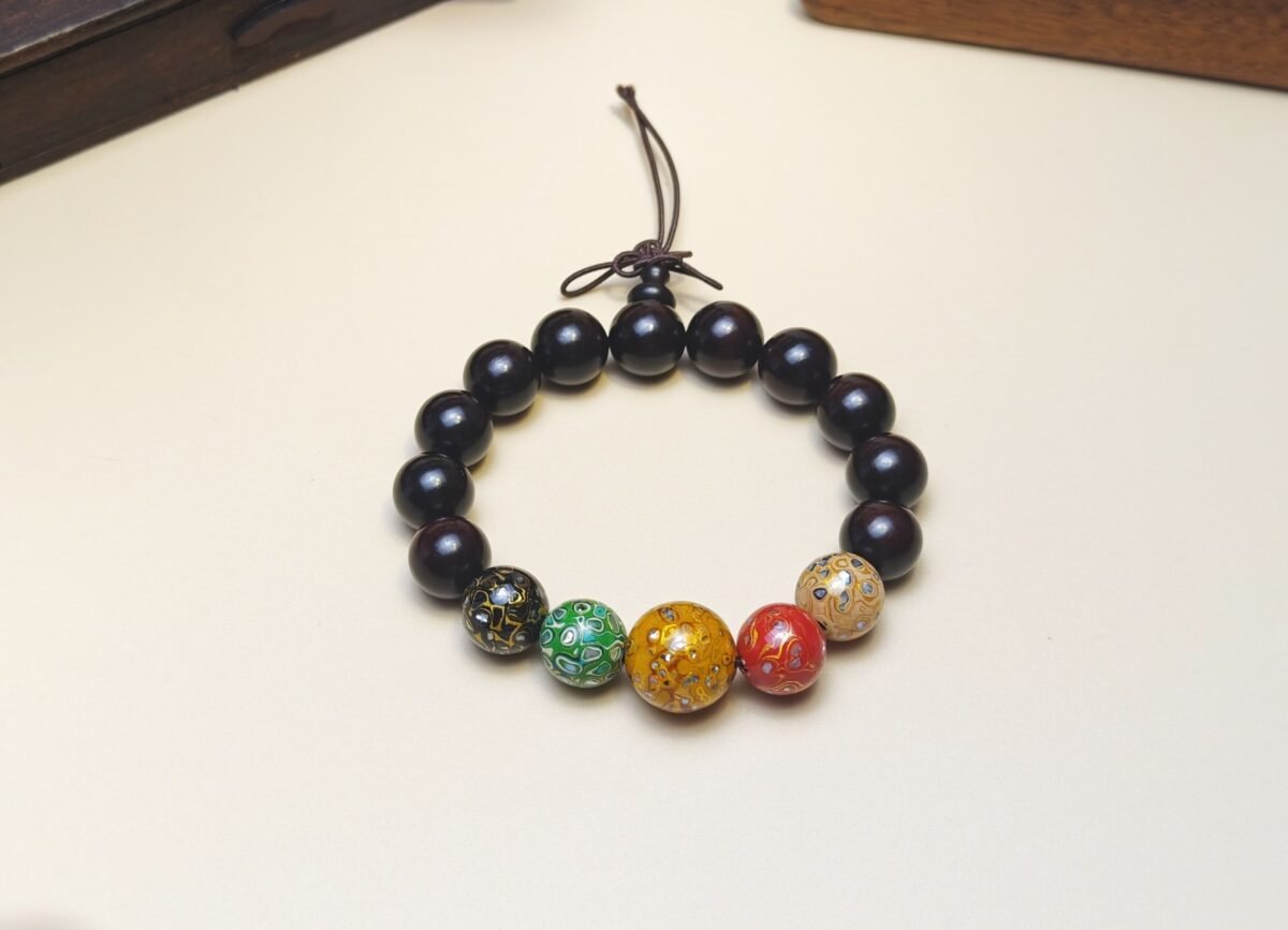 Five Elements Rosewood Bead Bracelet