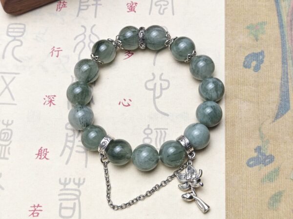 Natural Green Hare's Fur Quartz