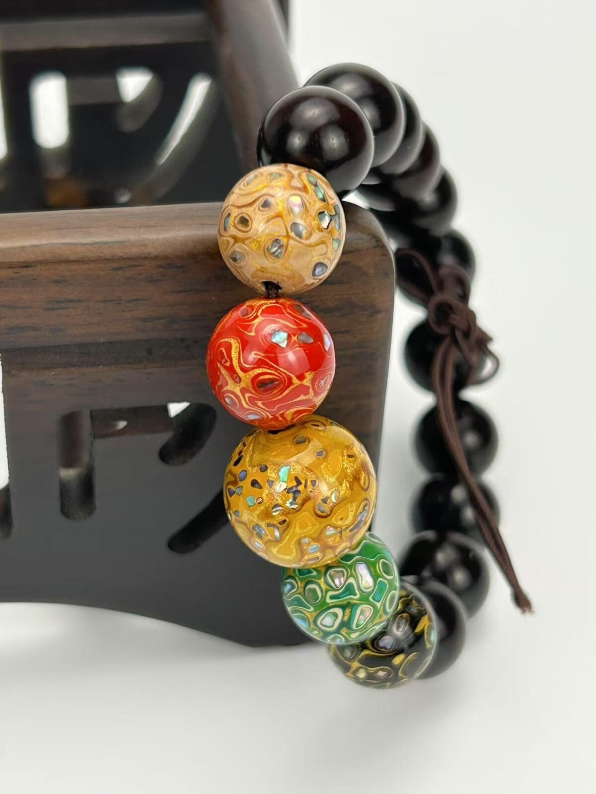 Five Elements Rosewood Bead Bracelet